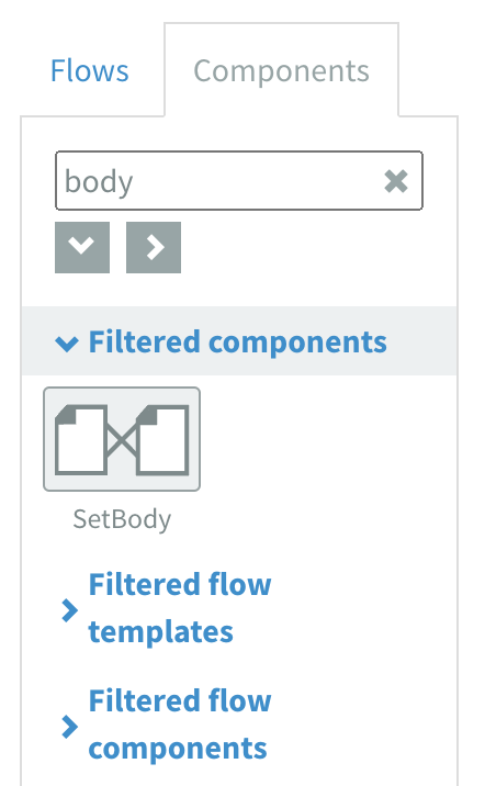 Component library searching