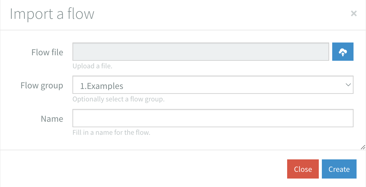 Import Flow Modal